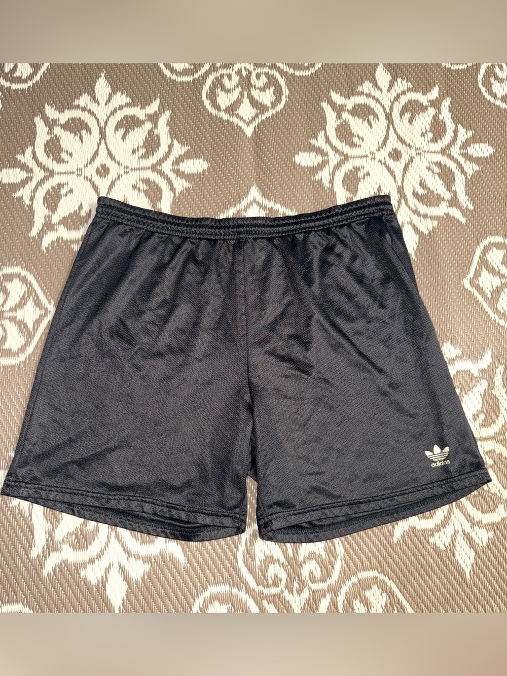 adidas Black Athletic Shorts with Trefoil